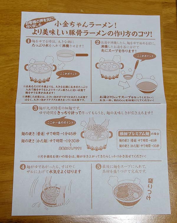 楽天送料無料1000円ぽっきりグルメ「小金ちゃんラーメン」豚骨4食入りの味は？